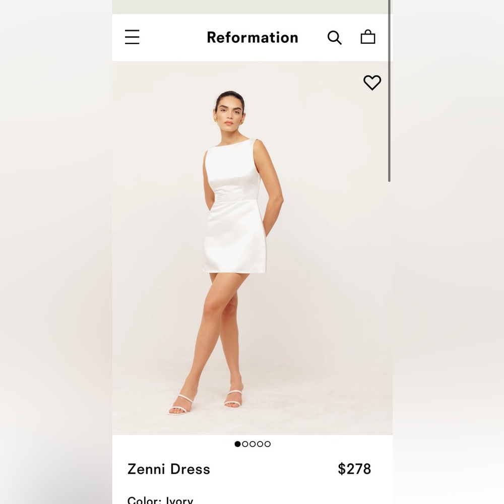 Reformation Zenni White Dress